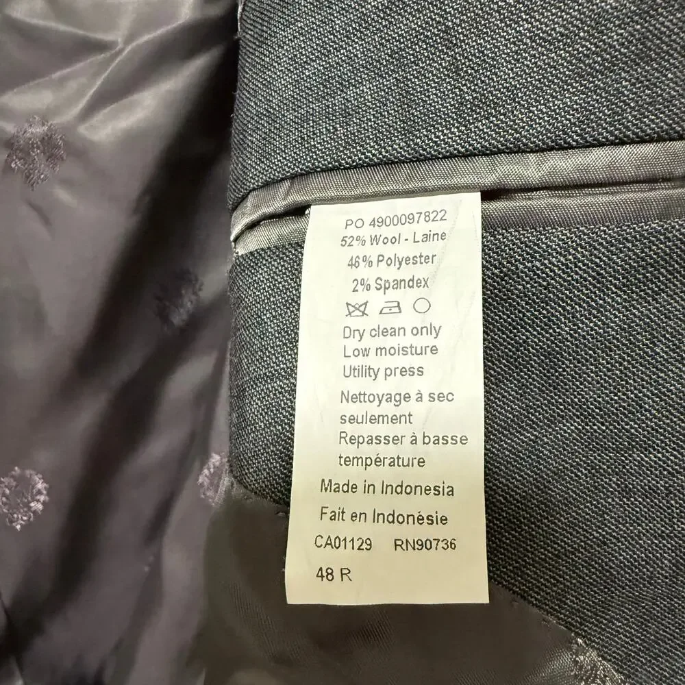 Lauren Ralph Lauren Men's Gray Wool Blend Sportscoat Blazer Jacket Size 48R